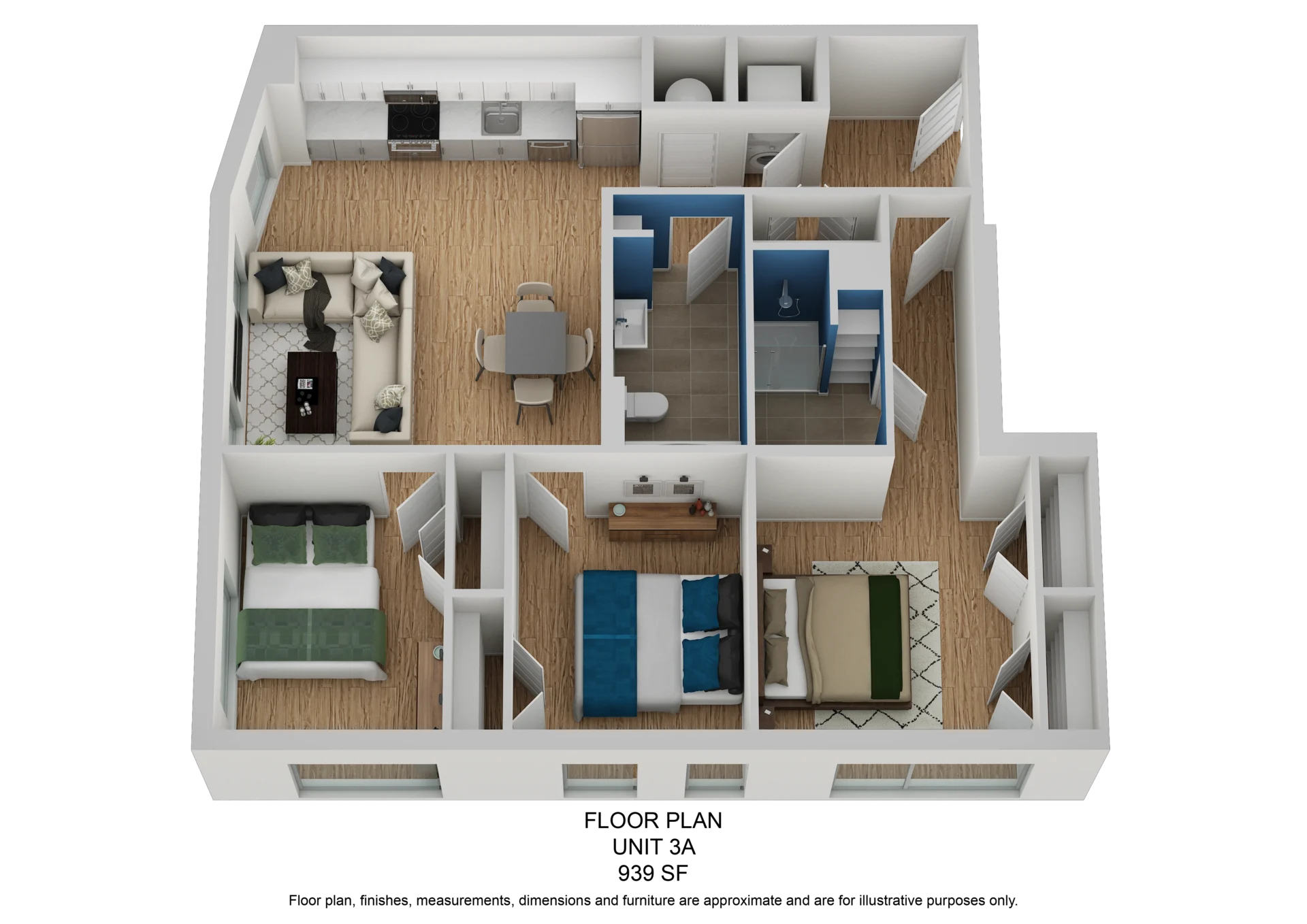 3a 3d Apartments For Rent at 17 Mississippi