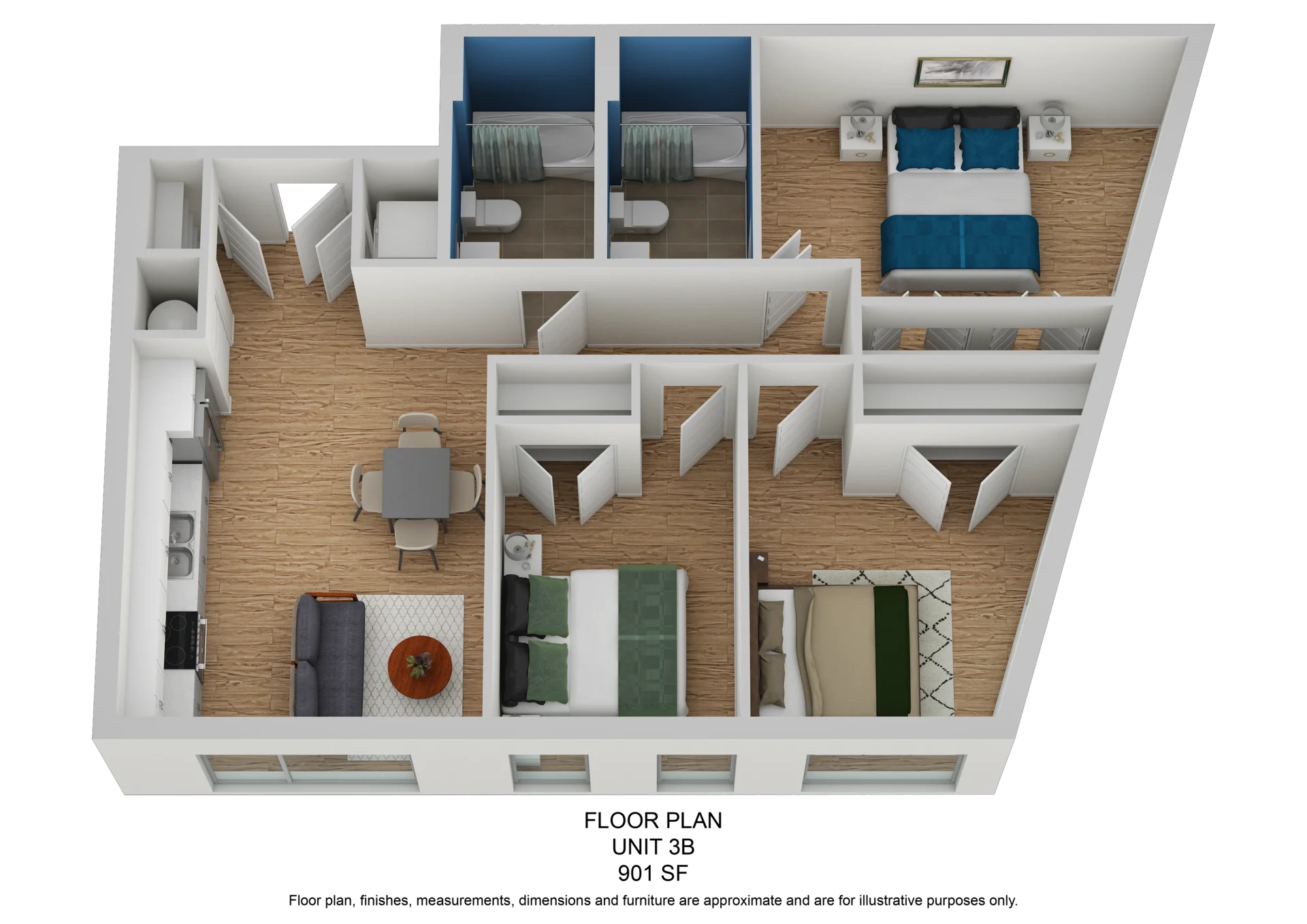 3b 3d Apartments For Rent at 17 Mississippi